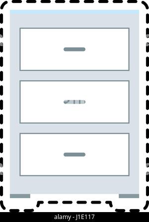 Archiv-Büro-Symbolbild Stock Vektor