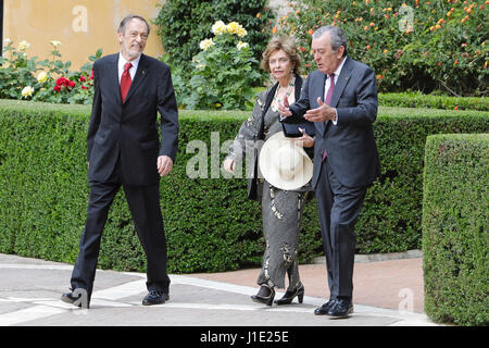 während Akt ' Äú 25 Aniversario De La Exposicion universal 'Äú EXPO' au Sevilla 1992 ' Äú in RealAlcazar in Sevilla auf Donnerstag, 20. April 2017 Stockfoto