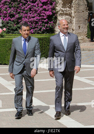 Antonio Sanz während Akt ' Äú 25 Aniversario De La Exposicion universal 'Äú EXPO' au Sevilla 1992 ' Äú in RealAlcazar in Sevilla auf Donnerstag, 20. April 2017 Stockfoto