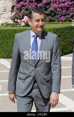 Antonio Sanz während Akt ' Äú 25 Aniversario De La Exposicion universal 'Äú EXPO' au Sevilla 1992 ' Äú in RealAlcazar in Sevilla auf Donnerstag, 20. April 2017 Stockfoto