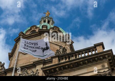Die Lloyds Banking Group schottischen Stammsitz auf dem Hügel in Edinburgh Stockfoto