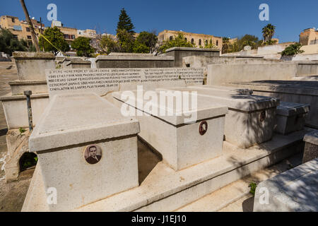 Jüdischer Friedhof in Synagoge in Fes Medina, Marokko Stockfoto