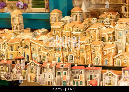 Souvenirs in der Stadt Pag, Insel Pag, Kroatien Stockfoto