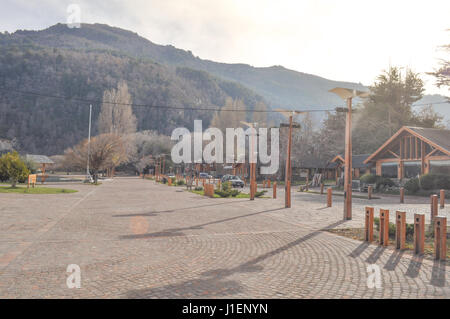 Blick auf die Stadt San Martin de Los Andes, Patagonien, Argentinien Stockfoto