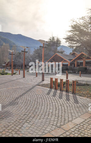 Blick auf die Stadt San Martin de Los Andes, Patagonien, Argentinien Stockfoto