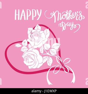 Glückliche Mutter Geschenkkarte. Stock Vektor