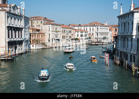 Canal Grande Venedig vom Ponte Dell Accademia Stockfoto