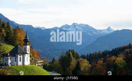 Kirche der Jungfrau Maria, Berchtesgaden, Berchtesgadener Land Bezirk, Upper Bavaria, Bayern, Deutschland Stockfoto