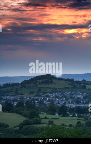 Stroud Gloucestershire UK in der Dämmerung Stockfoto