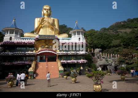 goldenen Tempel Dambulla Norden Zentralprovinz SriLanka Stockfoto