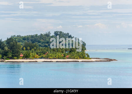 Blick auf die Strände an der Sainte Anne Marine National Park, Seychellen, Indischer Ozean, Ost-Afrika Stockfoto