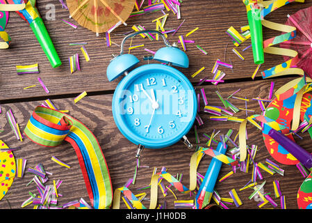 Silvester Feier Hintergrund Stockfoto