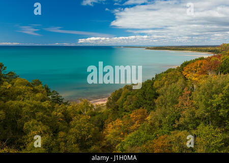 Lake Michigan Herbst Scenic Stockfoto