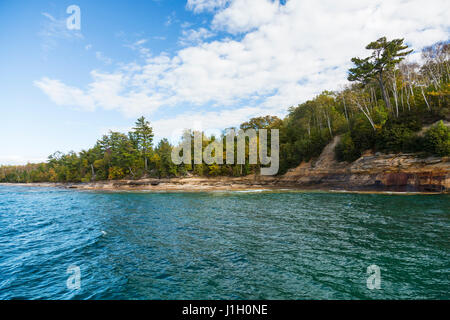 Lake Superior abgebildet Felsen-Küste Stockfoto