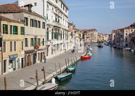 Fondamenta Cannaregio, Venedig, Veneto, Italien Stockfoto