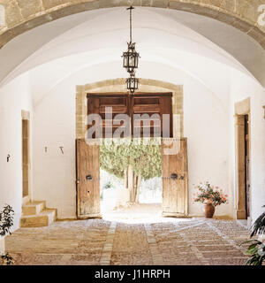 Rustikale Eintrag Weg. Stockfoto