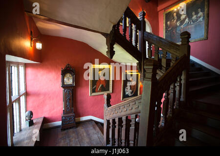 Elmore Gericht Herrenhaus in Gloucestershire, im Besitz von Anselm Deckmantel nach erben die 750 Jahre alte Eigenschaft von seinem Onkel im Jahr 2007. Stockfoto