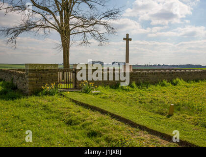 Gauche Holz CWGC Friedhof, Frankreich Stockfoto