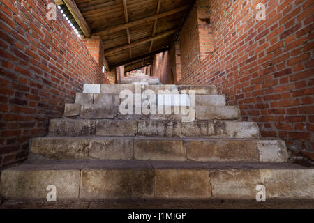 Nischni Nowgorod, Russland, 20. Juli 2013, die Passagen über die Mauer des Kremls Stockfoto