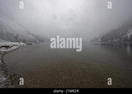 Naturschutzgebiet Vilsalpsee in den Österreichischen Alpen. Bundesland Tirol, Bezirk Reutte Stockfoto