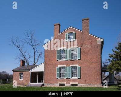 Watkins Zuhause, Watkins Woolen Mill State Historic Site, Missouri. Stockfoto