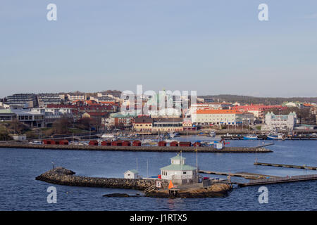 Die Stadt Stromstad in Vastra Gotaland Grafschaft in Westschweden. Stockfoto