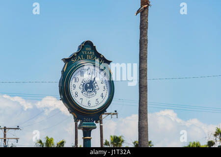 Die historische Uhr von Seal Beach, Los Angeles Stockfoto