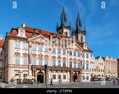 Kinsky-Palast, Teil der National Gallery, Altstädter Ring (Jizchak Náměstí), Staré Město, Prag, Tschechische Republik Stockfoto