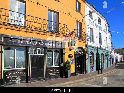 Historischen Pubs bunten Gebäuden, Kinsale, County Cork, Irland, Republik Irland Stockfoto