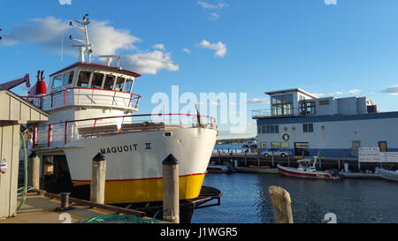 Maine, Portland USA Fährhafen Stockfoto