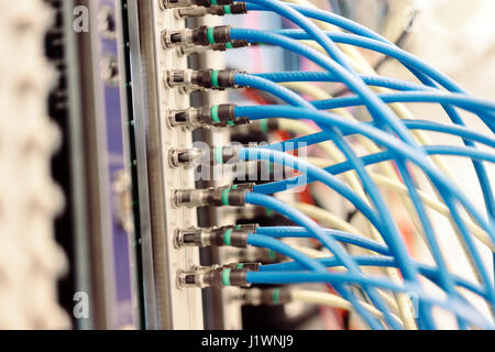 Professionelle Netzwerk-Hardware von Isps verwendet Stockfoto