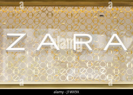 Zara Home Store an der Meir in Antwerpen Stockfoto