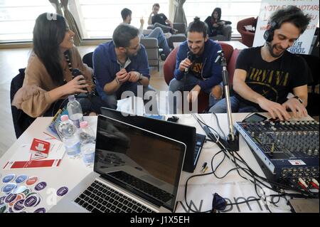 Radio City Milano, Treffen der nationalen und lokalen Radio in ganz Italien, internationale und Universität Sender zusätzlich viele Webradios, die im Netzwerk übertragen Stockfoto