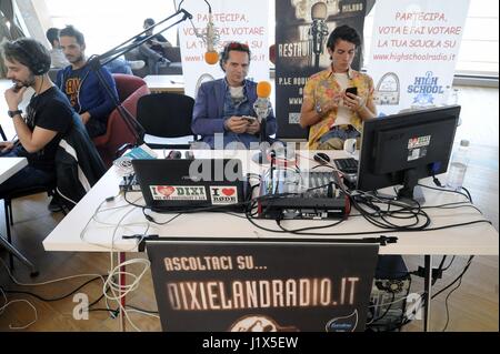 Radio City Milano, Treffen der nationalen und lokalen Radio in ganz Italien, internationale und Universität Sender zusätzlich viele Webradios, die im Netzwerk übertragen Stockfoto