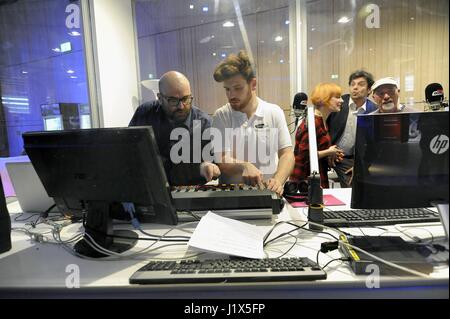 Radio City Milano, Treffen der nationalen und lokalen Radio in ganz Italien, internationale und Universität Sender zusätzlich viele Webradios, die im Netzwerk übertragen Stockfoto