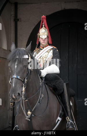 Montierten Trooper, Horse Guards, London, Vereinigtes Königreich Stockfoto