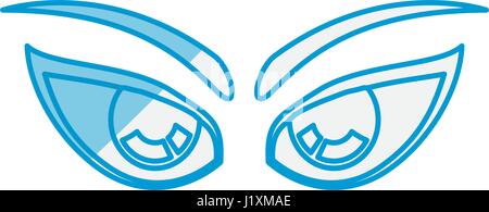 Cartoon-Augen-Ausdruck Stock Vektor