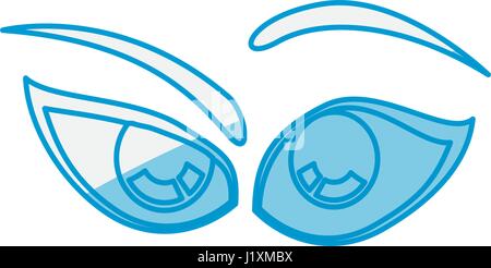 Cartoon-Augen-Ausdruck Stock Vektor