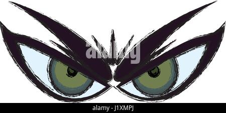 Cartoon-Augen-Ausdruck Stock Vektor