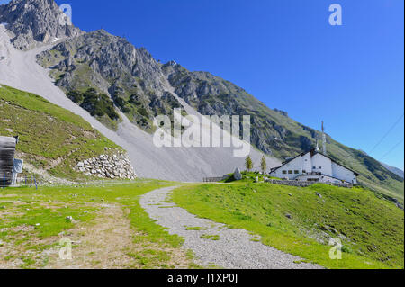 Ein Panorama von der Seegrube Cable Car Station, Innsbruck, Tirol, Österreich Stockfoto