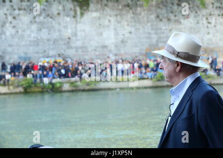 Rom, Italien. 22. April 2017. Südafrikanische Künstler William Kentridge Credit: Matteo Nardone/Pacific Press/Alamy Live News Stockfoto