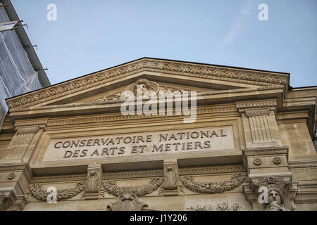 Conservatoire National des Arts et Métiers Frankreich, Paris, Stockfoto