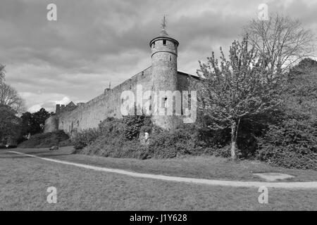 Cahir Schloss Blick von der vorderen Parkbereich in Irland Stockfoto