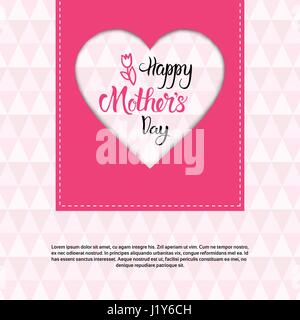 Happy Mother Day, Frühlingsferien Gruß Karte Banner Stock Vektor