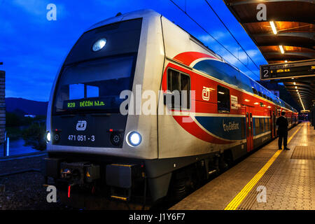 Tschechische Bahn, Lok Klasse 471, Tschechische Republik, Europa Stockfoto