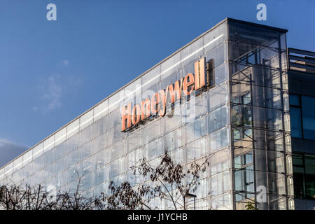 Honeywell, Logo, Zeichen, Prag, Tschechische Republik, Europa Stockfoto