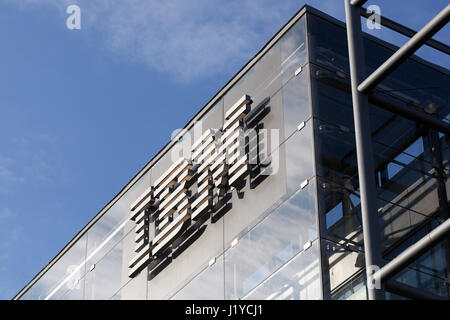 IBM-Logo auf dem Gebäude Stockfoto