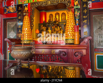 Yilan, Taiwan - 13. Oktober 2016: Kleine Taoist Temple für Studierende in Yilan Stockfoto