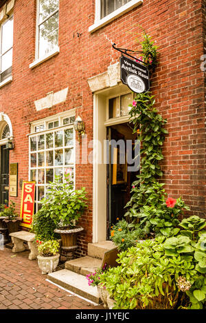 Van Bommel Antiek Hous, 1007 King Street, Old Town Alexandria, Virginia Stockfoto