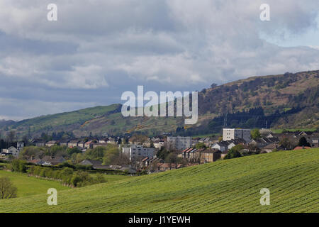 Hardgate und Duntocher in der Nähe von Clydebank Glasgow Schottland, Vereinigtes Königreich Stockfoto